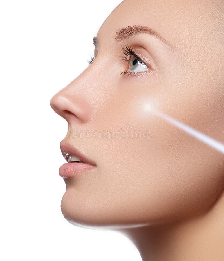 Beauty Portrait. Beautiful Spa Woman. Perfect Fresh Skin. Isolated on White Background. Pure Beauty Model. Youth and Skin Care Co royalty free stock photos Beauty Portrait. Beautiful Spa Woman. Perfect Fresh Skin. Isolated on White Background. Pure Beauty Model. Youth and Skin Care Co royalty free stock photos