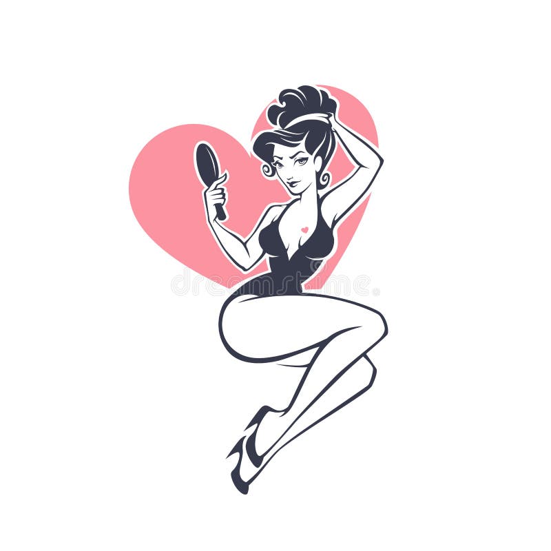 pinup girl clipart