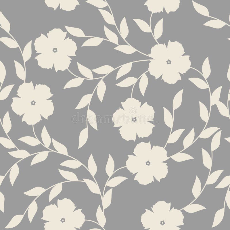 White And Grey Floral Pattern : Crown Wallpaper - Harry Black Dungannon - Check spelling or type