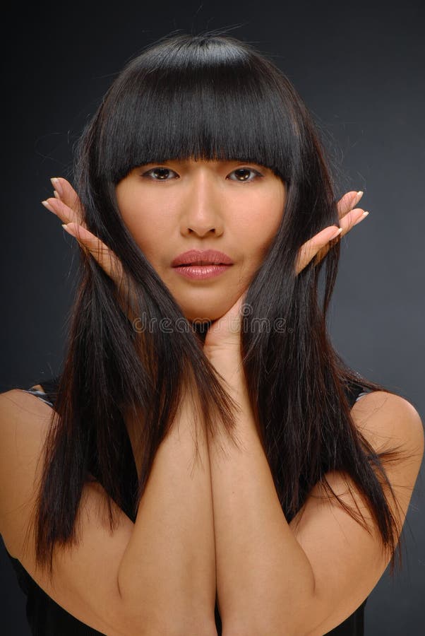 Beauty shot of a beautiful elegant Asian woman