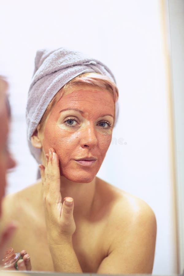Girl Is Worried About The Wrinkles On Her Face Skin Care Concept Stock Image Image Of Female