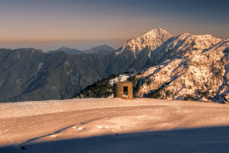 Beauty of snow mountain