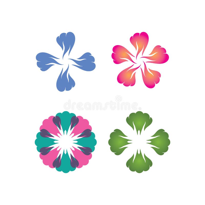 Beauty Vector Blumen Design Logo Vorlage Symbol Stock Abbildung Illustration Von Vorlage Blumen