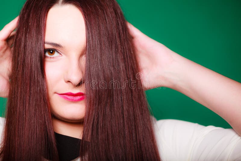 Woman with Straight Brown Long Hair. Back View Stock Photo - Image of hairstyle, back: 103099220 Woman with Straight Brown Long Hair. Back View Stock Photo - Image of hairstyle, back: 103099220
