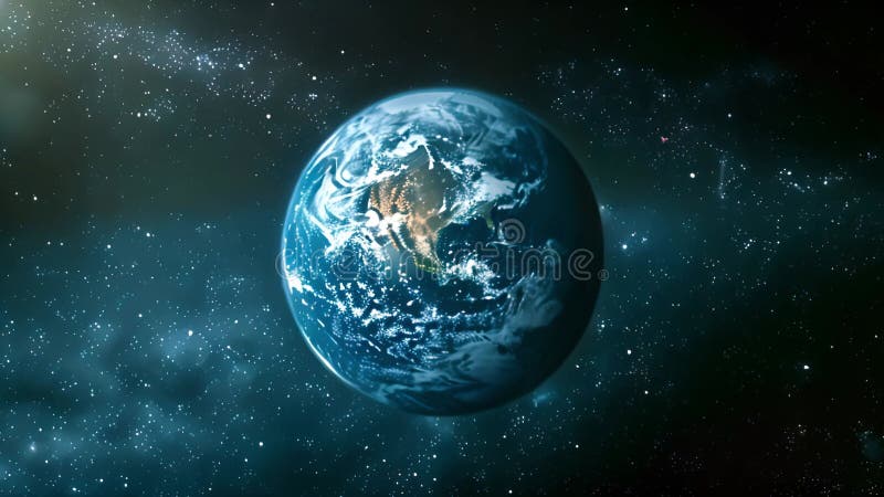 Beauté des terres : animation stupéfiante capture planètes majesté de l'espace. illustration de vecteur