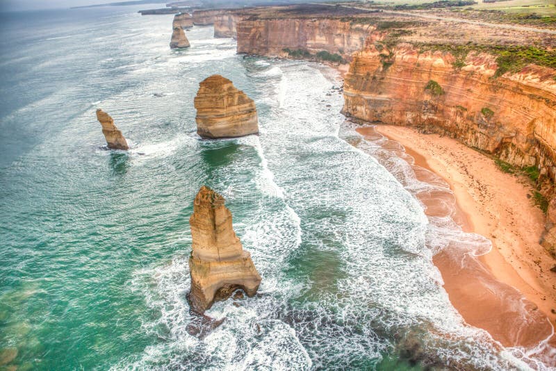 Beaux 12 apôtres célèbres dans l'Australie images libres de droits Beaux 12 apôtres célèbres dans l'Australie images libres de droits