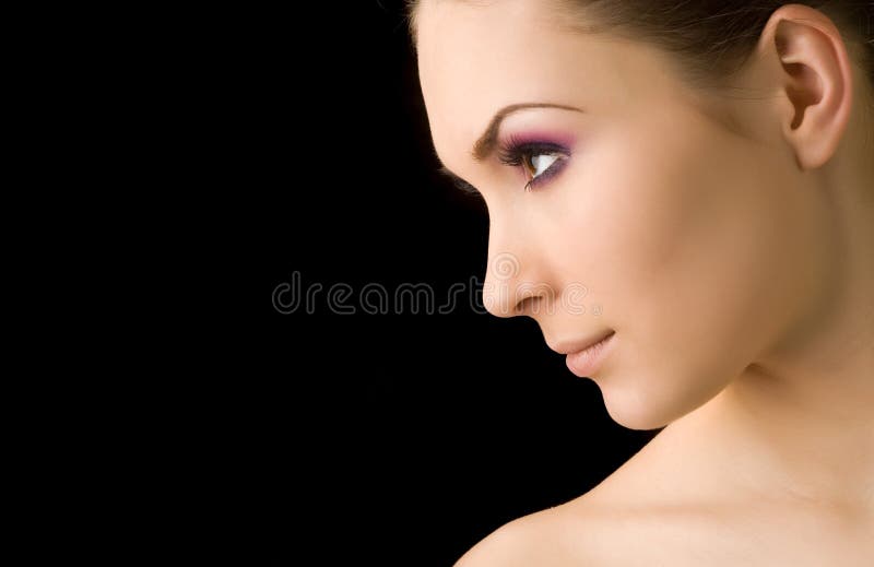 beaux jeunes de femme de la verticale s photos libres de droits beaux jeunes de femme de la verticale s photos libres de droits