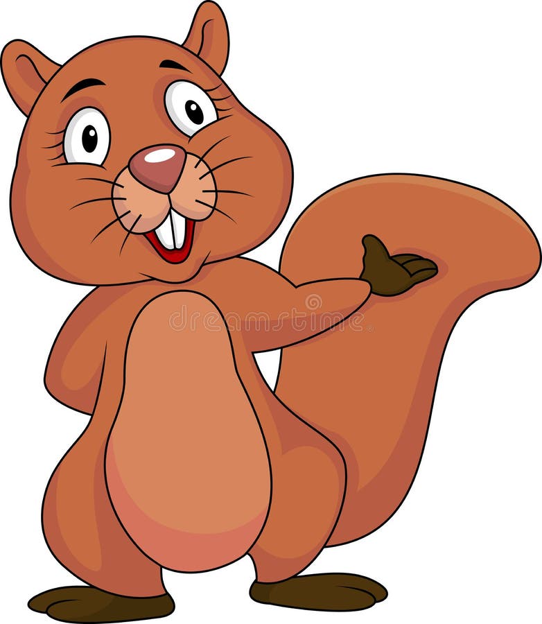 Beaver cartoon stock illustration