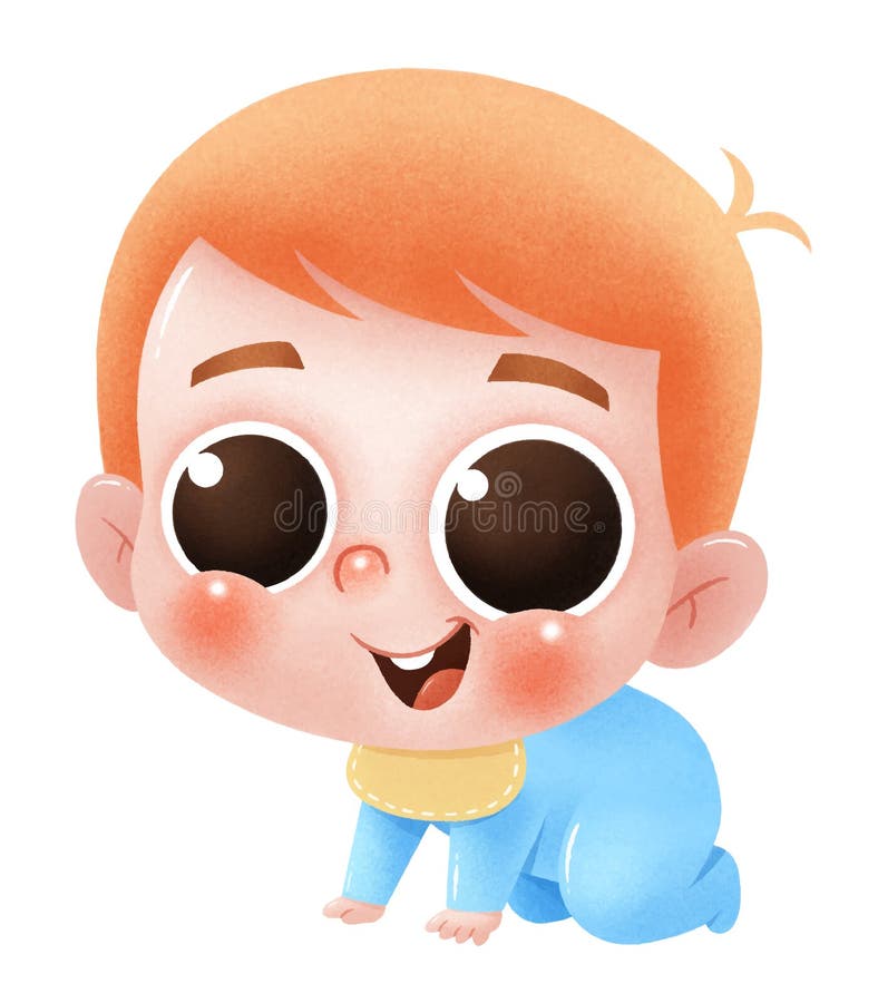 vetor de desenho animado de rosto de bebê fofo e bonito 11853070