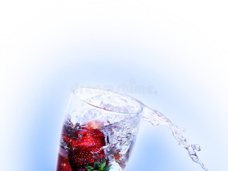 Bebida fresca de la fresa fotografía de archivo