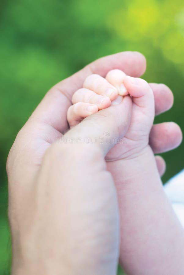 Little baby's hand, shallow focus. Little baby's hand, shallow focus