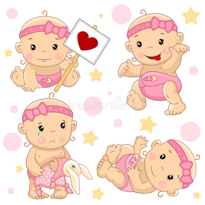Bebê 2 porções ilustração royalty free Bebê 2 porções ilustração royalty free