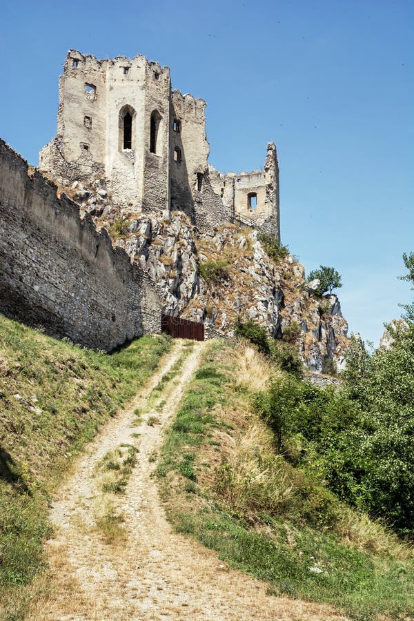 Beckov castle ruins, Slovak republic, Europe