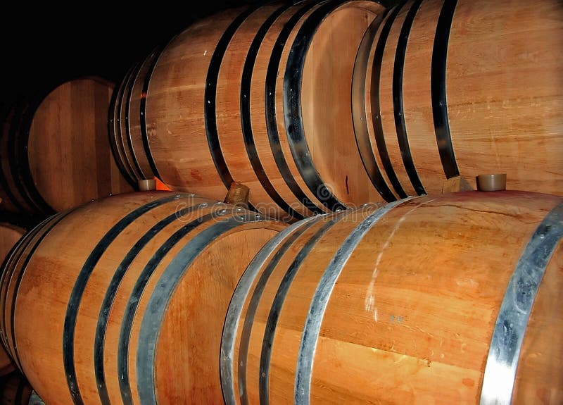 French oak wine barrels. French oak wine barrels