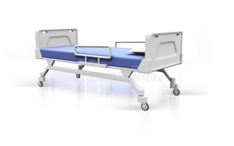 Intensive Care Unit, ICU. Medical Ventilator, Adjustable Hospital Bed