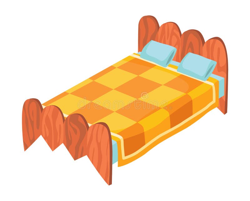 Bed Cartoon. Vector Illustration of Color Bed with Pillow and Cover Stock Vector - Illustration of crossbeam, house: 205682498 Bed Cartoon. Vector Illustration of Color Bed with Pillow and Cover Stock Vector - Illustration of crossbeam, house: 205682498