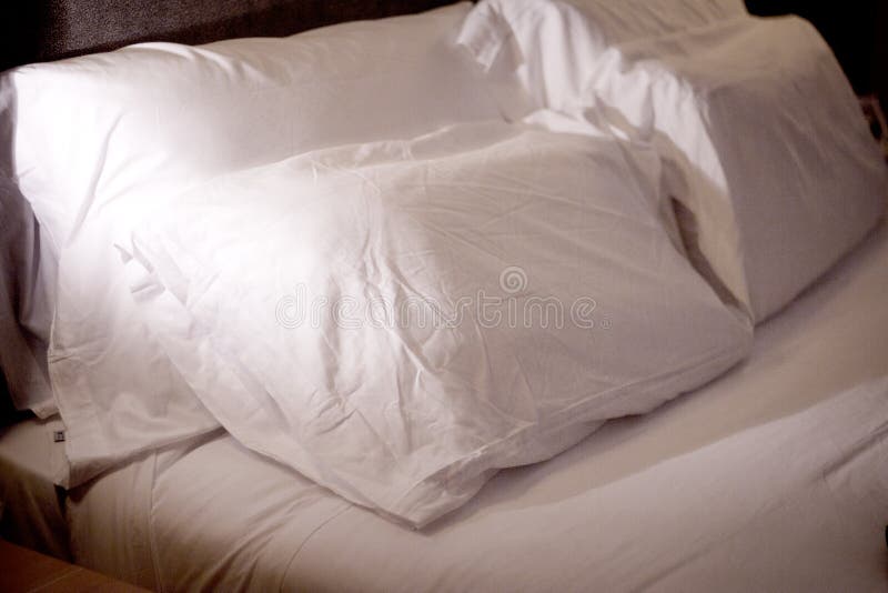Bed Pillows in a Five Star Hotel Stock Photo Image of luxury, linen