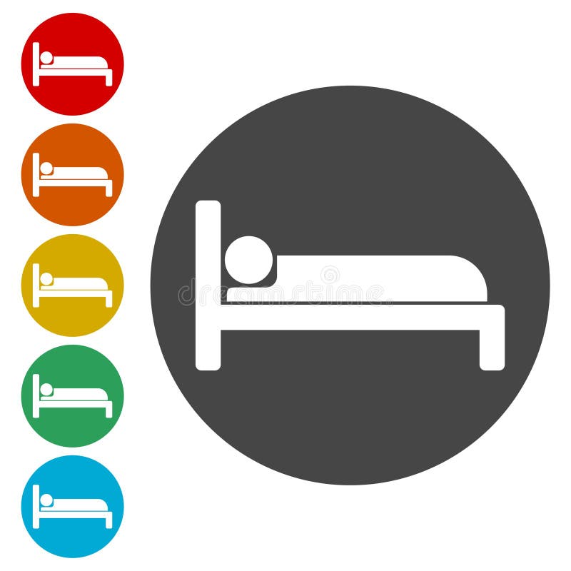 Bed Icon, Vector Black Bed Icon Stock Vector Illustration of cool