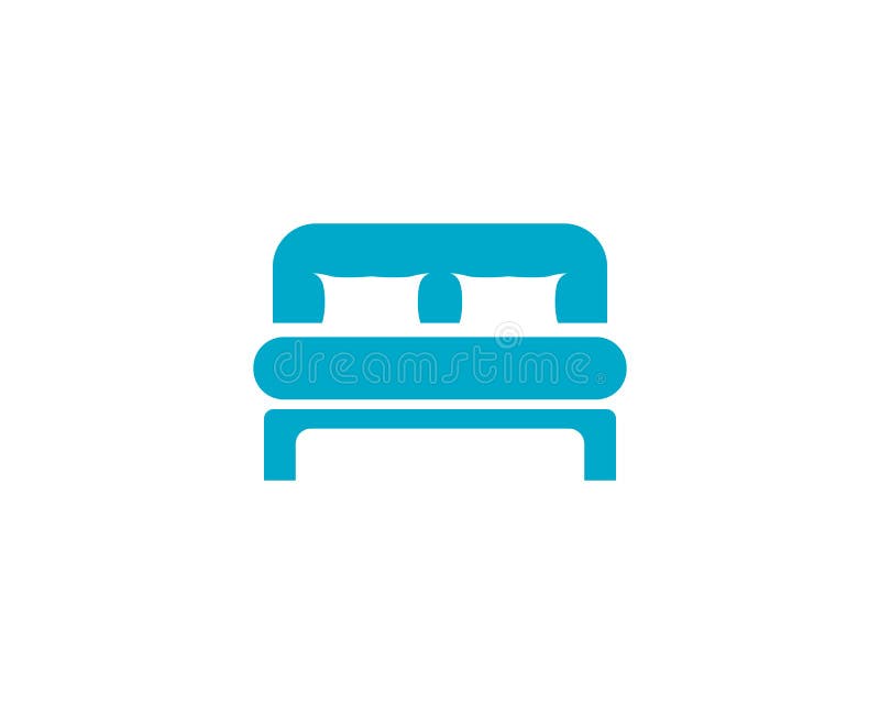 Bed Logo and Symbol Hotel Business Logo Vector Stock Vector