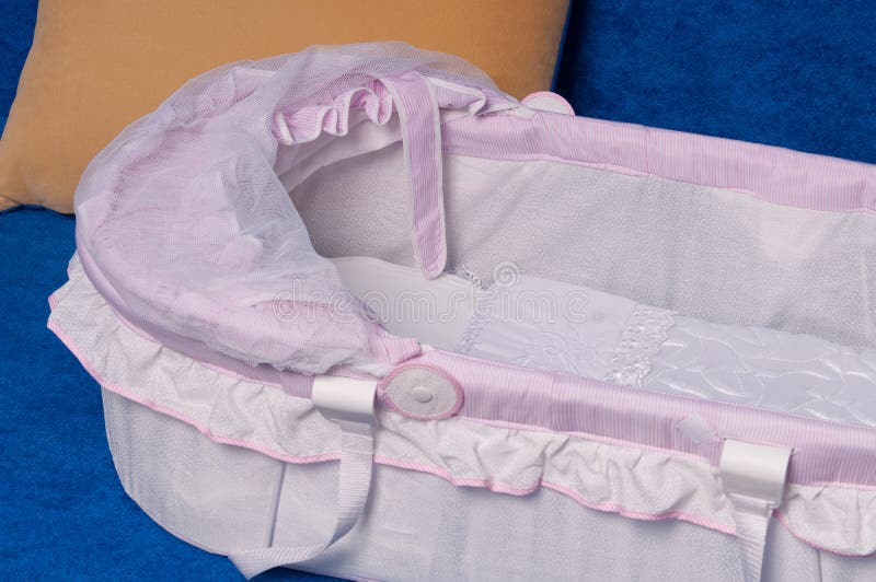 Bed for the newborn. stock photo. Image of nursery, cosiness 17389332