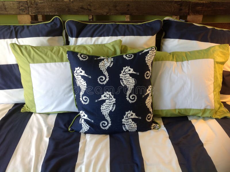 Bed With Pillows royalty free stock photo Bed With Pillows royalty free stock photo