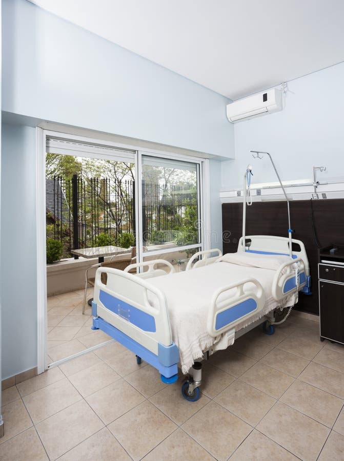 Bed in Rehabilitation Center Stock Image Image of health, center