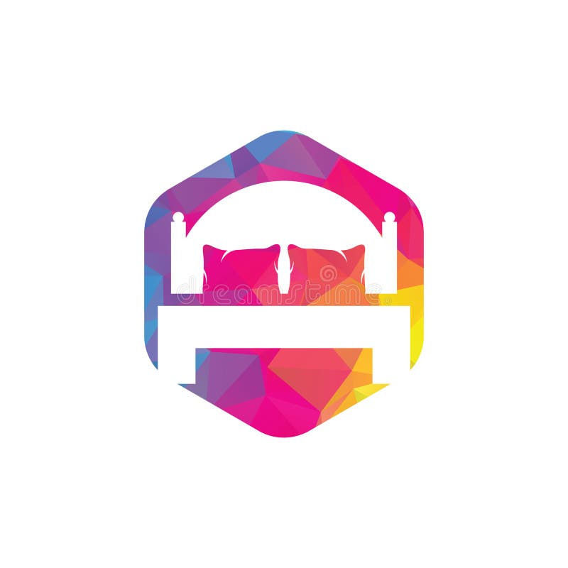 Bed Vector Logo Design. Bed Store Icon Logo Stock Vector Illustration