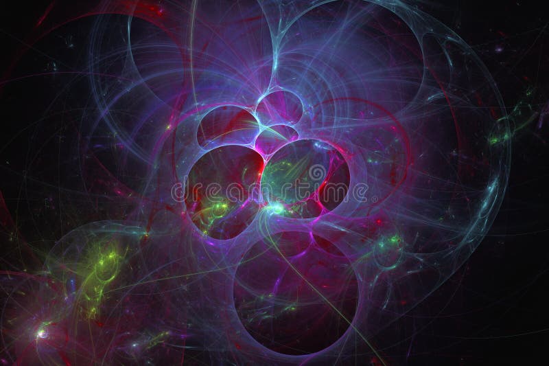 Bedazzling Dream of Quantum Foam Stock Illustration Illustration of