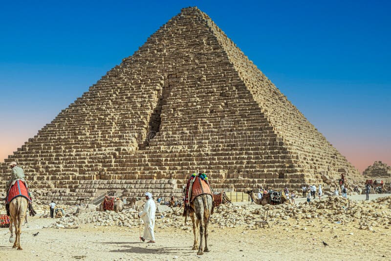 Bedouin Man Dressed in Traditional Clothes, in Front of the Giza ...