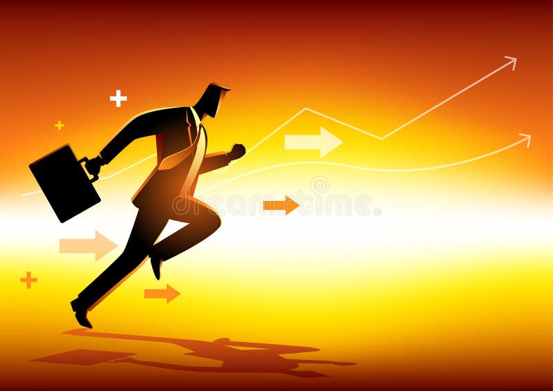 Bedrijfs conceptenillustratie stock illustratie Bedrijfs conceptenillustratie stock illustratie