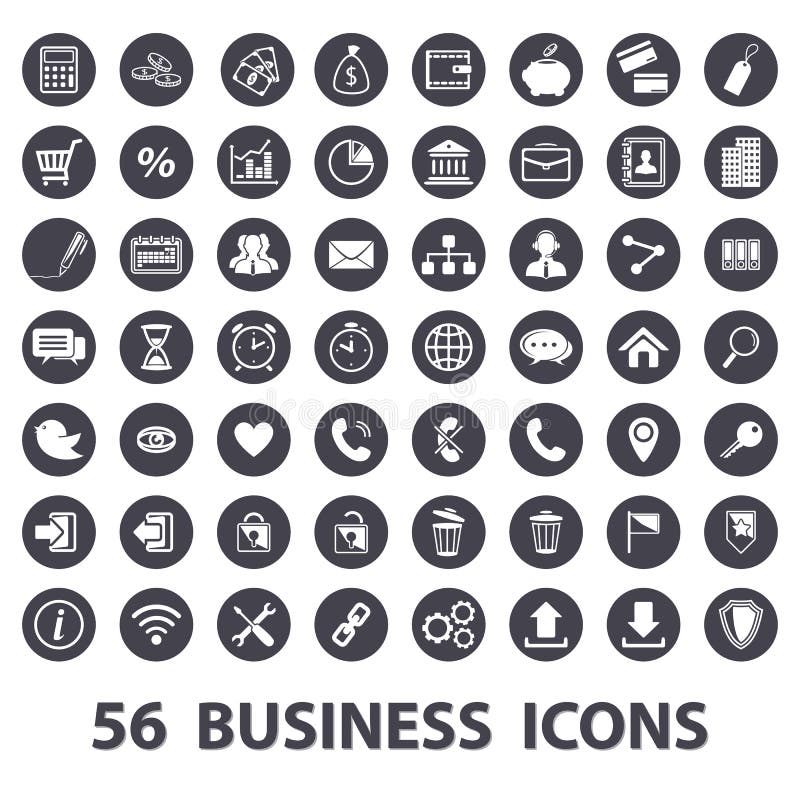 Bedrijfs geplaatste pictogrammen