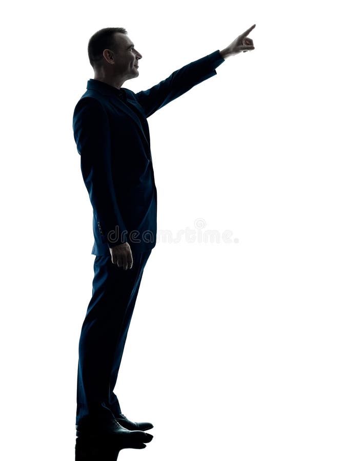 Bedrijfs geïsoleerd mensen bevindend silhouet royalty-vrije stock fotografie Bedrijfs geïsoleerd mensen bevindend silhouet royalty-vrije stock fotografie