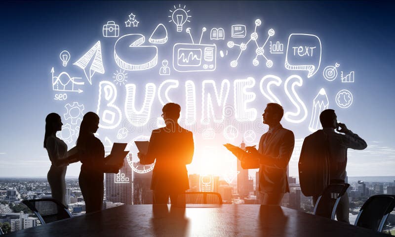Bedrijfs groepswerkconcept Gemengde media stock afbeeldingen Bedrijfs groepswerkconcept Gemengde media stock afbeeldingen