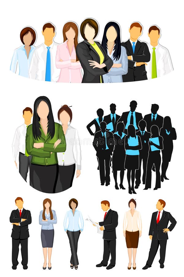 Zakelijk mensen royalty-vrije illustratie