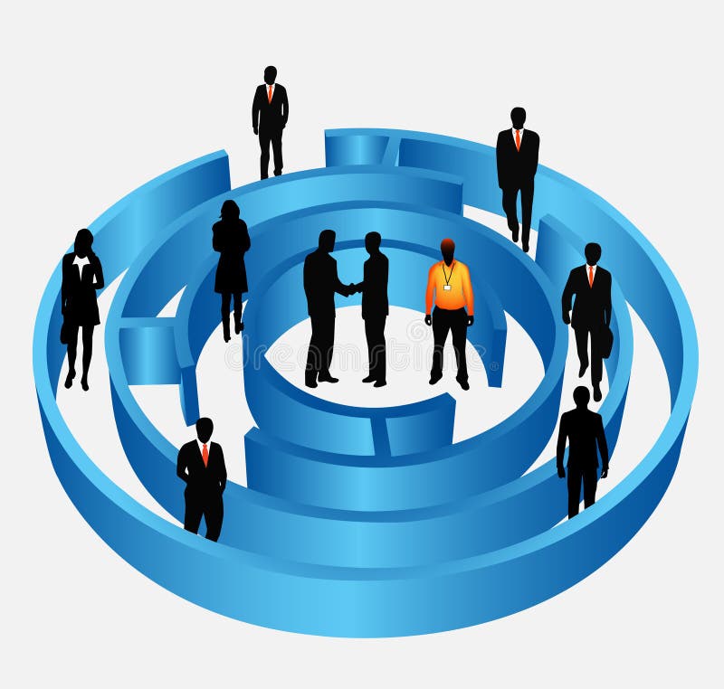 Zakelijk mensen stock illustratie
