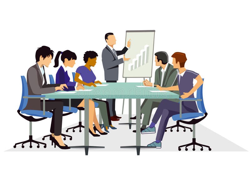Zakelijke presentatie vector illustratie