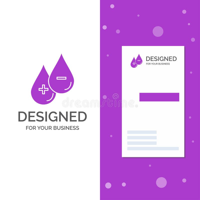 Bedrijfsembleem voor bloed, daling, vloeistof, plus, Minus Verticaal Purper Bedrijfs/Visitekaartjemalplaatje r stock illustratie Bedrijfsembleem voor bloed, daling, vloeistof, plus, Minus Verticaal Purper Bedrijfs/Visitekaartjemalplaatje r stock illustratie