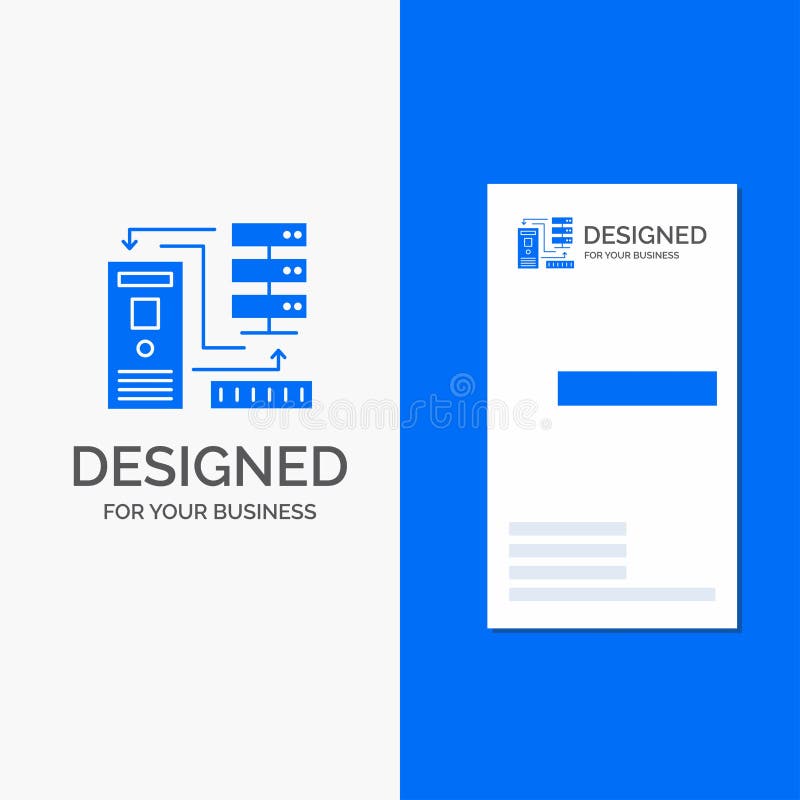 Bedrijfsembleem voor Combinatie, gegevens, elektronische database, informatie Verticaal Blauw Bedrijfs/Visitekaartjemalplaatje stock illustratie Bedrijfsembleem voor Combinatie, gegevens, elektronische database, informatie Verticaal Blauw Bedrijfs/Visitekaartjemalplaatje stock illustratie
