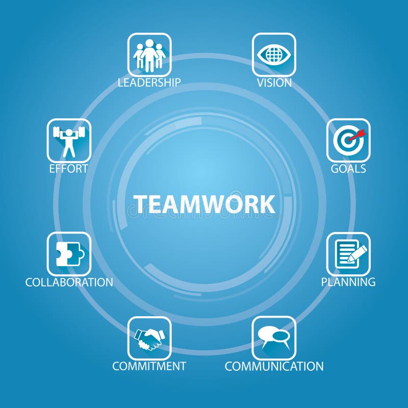 Bedrijfsgroepswerk Team Hard Work Concept Vector illustratie royalty-vrije illustratie Bedrijfsgroepswerk Team Hard Work Concept Vector illustratie royalty-vrije illustratie