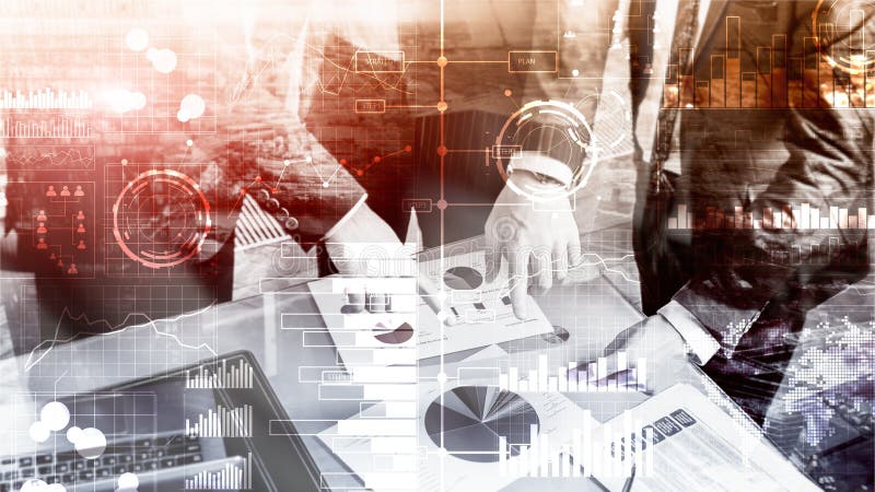 Bedrijfsintelligentie Diagram, Grafiek die, Voorraad, Investeringsdashboard, transparante vage achtergrond handel drijven royalty-vrije stock foto's Bedrijfsintelligentie Diagram, Grafiek die, Voorraad, Investeringsdashboard, transparante vage achtergrond handel drijven royalty-vrije stock foto's