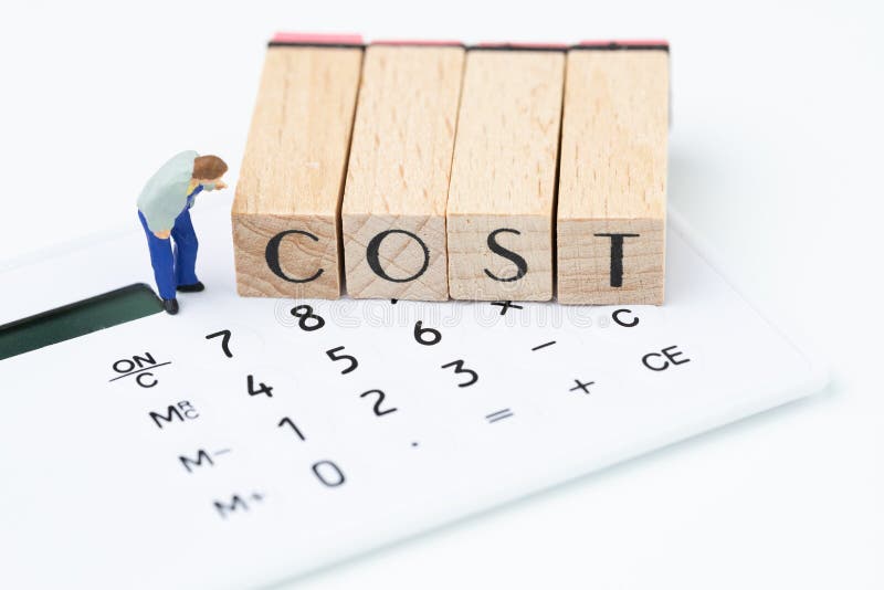 Bedrijfskosten en uitgavenvoorlichting, miniatuurcijfer, mensenzorg