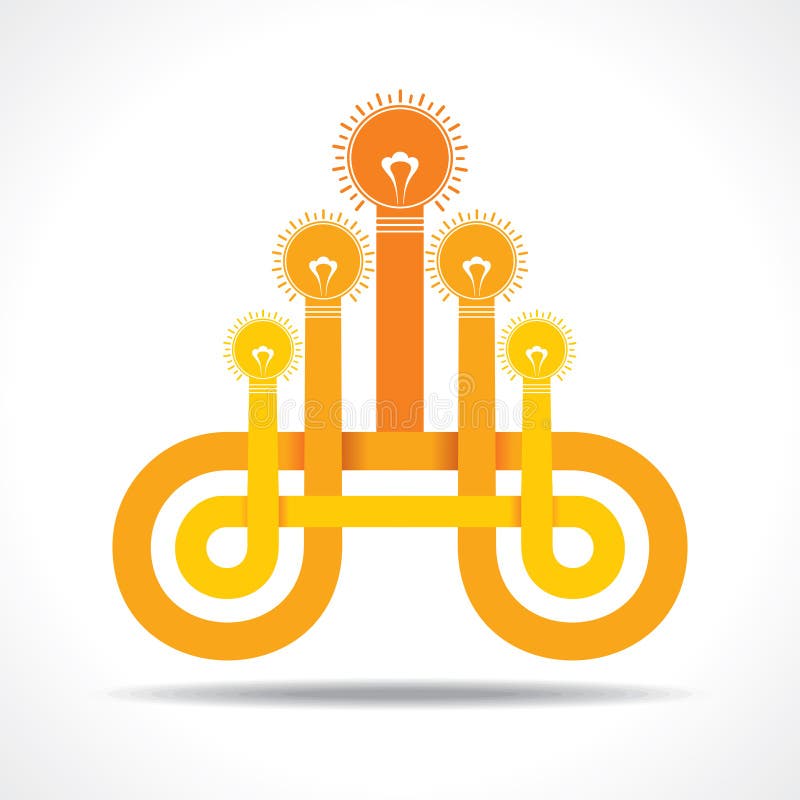 Bedrijfspictogram met licht-bol stock illustratie Bedrijfspictogram met licht-bol stock illustratie