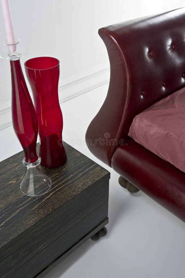 Bedroom with candle stock photo. Image of furniture, apartmant 6989150