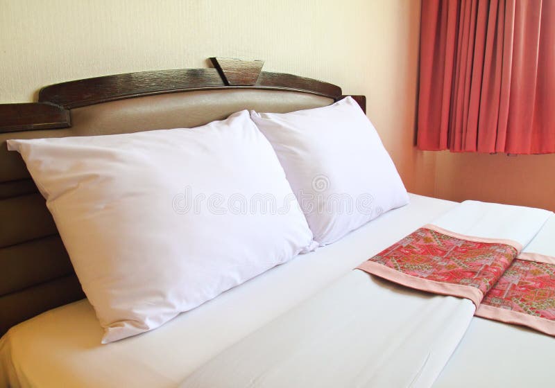 Bedroom with Comfortable Bed Stock Photo Image of furniture, interior