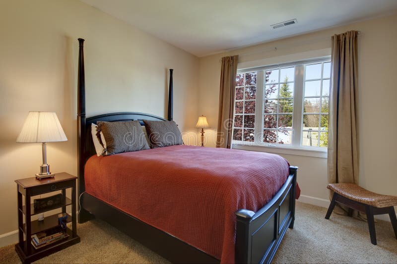 Bedroom in house royalty free stock images