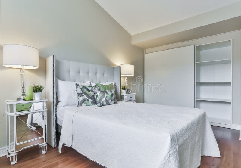 Bedroom Old Fashioned Interior Stock Photo - Image of luxury, night