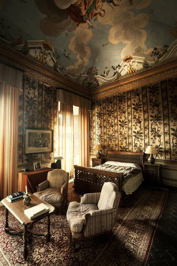 Bedroom Vintage. Room Nineteenth Century. Stock Image ... Bedroom Vintage. Room Nineteenth Century. Stock Image ...