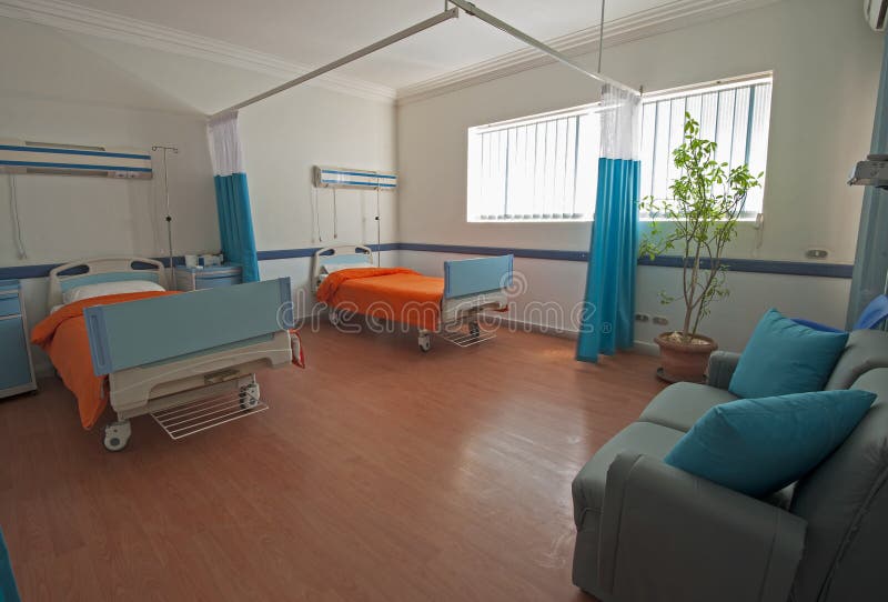 Private ward in a hospital stock photo. Image of room 30302526
