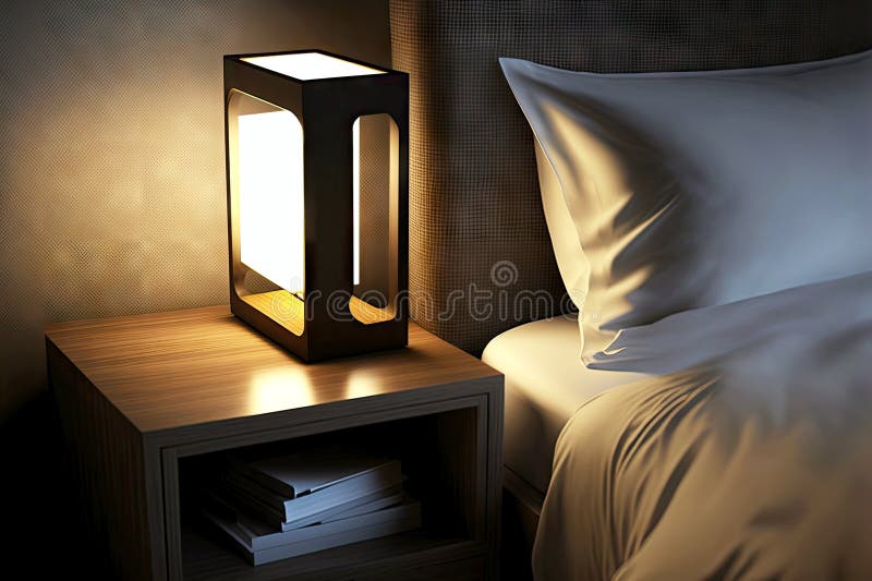 Bedside Lamp for Sleeping Modern Hotel Interior Stock Photo Image of