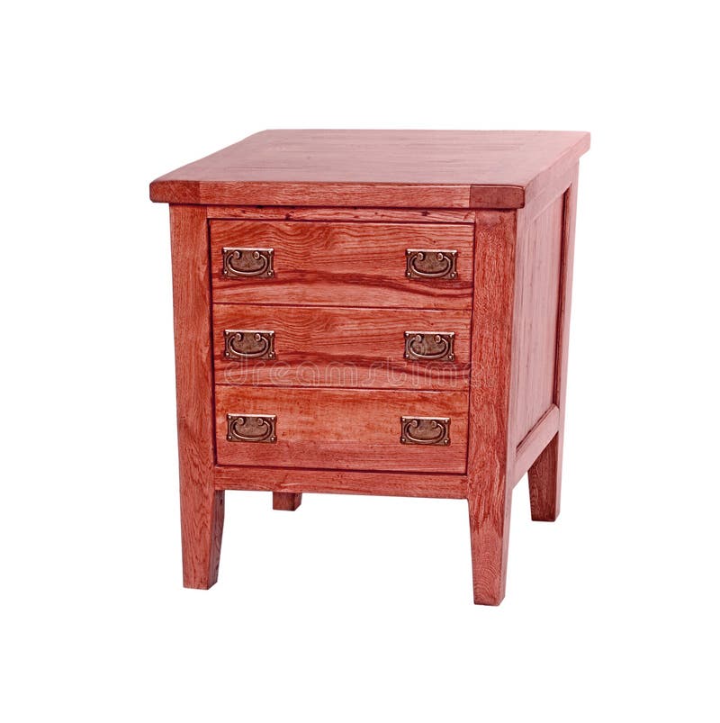Bedside table made of wood stock photo. Image of nightstand 124414914